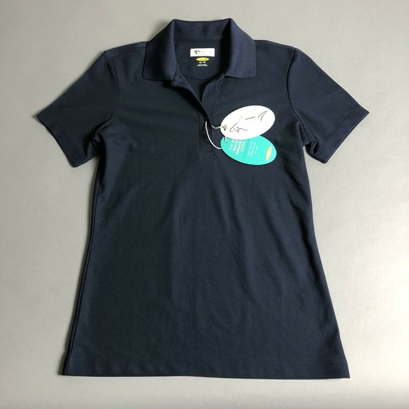 Greg Norman Tops - Greg Norman Navy Blue Pique Polo Golf Shirt
